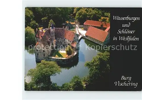 Luedinghausen Burg Vischering Serie Wasserburgen und Schloesser in Westfalen Fliegeraufnahme Kat. Luedinghausen