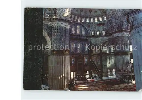 Istanbul Constantinopel Inneres der Blauen Moschee / Istanbul /