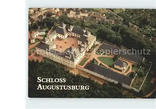 Augustusburg Schloss Fliegeraufnahme Kat. Augustusburg