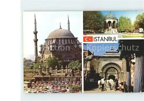 Istanbul Constantinopel Nuruosmaniye Camii Kapali Carsi Alman Cesmesi Moschee Basar Brunnen / Istanbul /