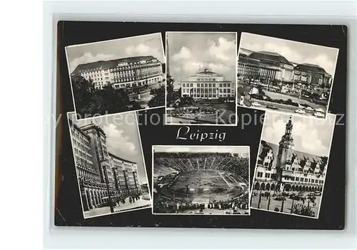 Leipzig Hotel Astoria Neue Oper Hauptbahnhof Ringbebauung Sportforum Altes Rathaus Kat. Leipzig