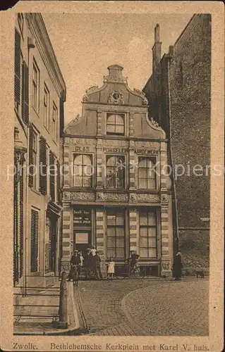 Zwolle Overijssel Bethiehemsche Kerkplein Karel V huis Kat. Zwolle