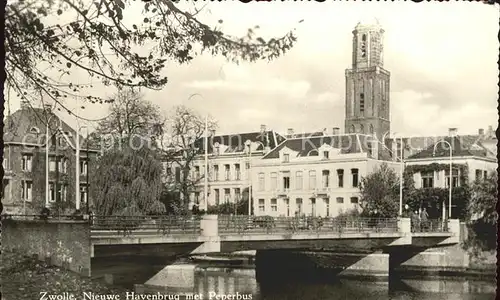 Zwolle Overijssel Havenbrug Peperbus Kat. Zwolle