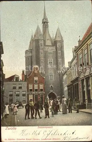 Zwolle Overijssel Sassenpoort Kat. Zwolle