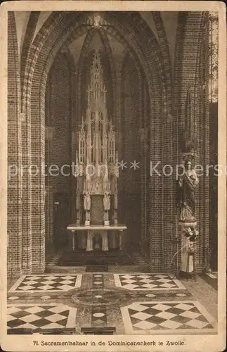 Zwolle Overijssel Sacramentsaltaar Dominicanerkerk Kat. Zwolle