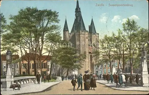 Zwolle Overijssel Sassenpoortenbrug Kat. Zwolle