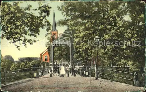 Zwolle Overijssel Brug Oosterkerk Kat. Zwolle