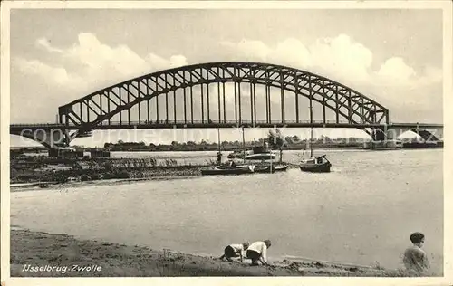 Zwolle Overijssel IJsselbrug Segelboot Kat. Zwolle