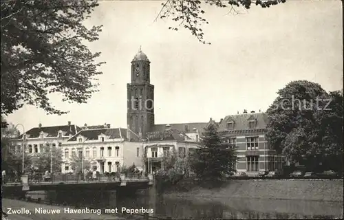 Zwolle Overijssel Havenbrug Peperbrug Kat. Zwolle