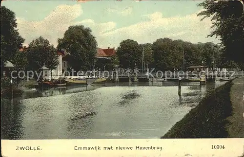 Zwolle Overijssel Emmawijk Havenbrug Kat. Zwolle
