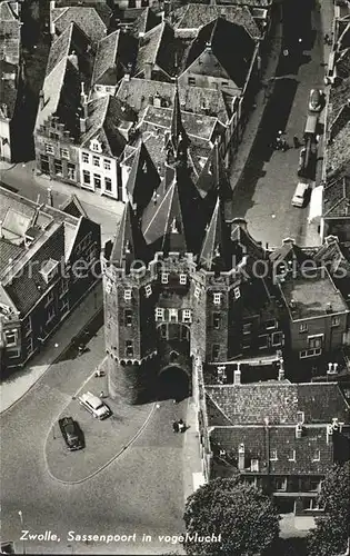 Zwolle Overijssel Fliegeraufnahme Sassenpoort Kat. Zwolle