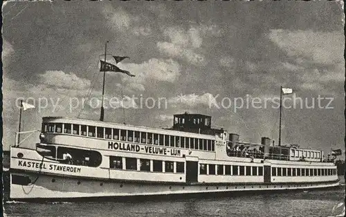 Harderwijk Stoomboot Mij Holland Veluwe Lijn  Kat. Harderwijk