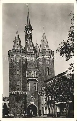 Zwolle Overijssel Sassenpoort Kat. Zwolle