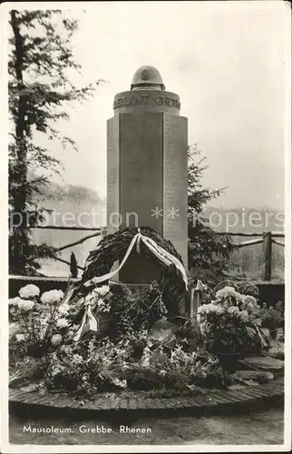 Rhenen Mausoleum Grebbe Denkmal Kat. Rhenen