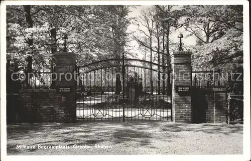 Rhenen Militaire Begraafplaats Grebbe Monument Kat. Rhenen