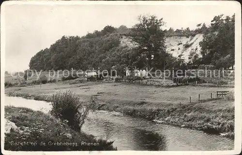 Rhenen Gezicht op de Grebbeberg Partie am Fluss Kat. Rhenen