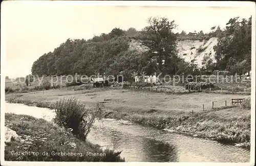 Rhenen Gezicht op de Grebbeberg Partie am Fluss Kat. Rhenen