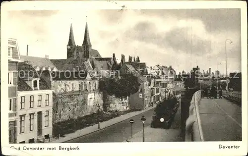 Deventer Gezicht met Bergkerk Kirche Kat. Deventer