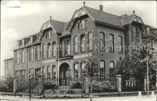 Deventer Rijks Hogere School voor Tropische Landbouw Kat. Deventer