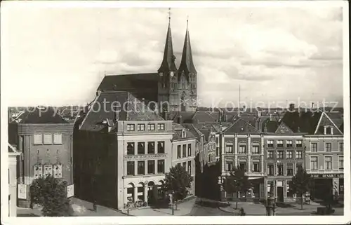 Deventer Brink met Bergkerk 12e eeuw Kirche Kat. Deventer