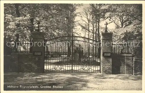 Rhenen Militaire Begraafplaats Grebbeberg Kat. Rhenen