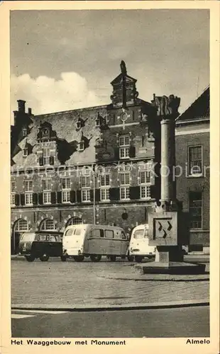 Almelo Waaggebouw met Monument Denkmal Kat. Almelo