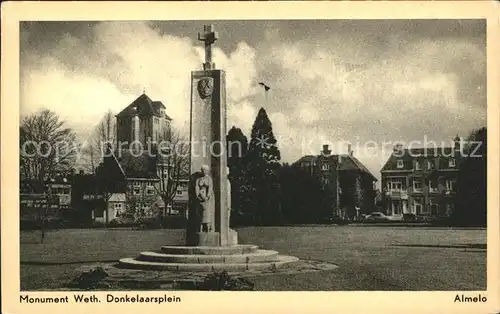 Almelo Monument Weth. Donkelaarsplein Denkmal Kat. Almelo