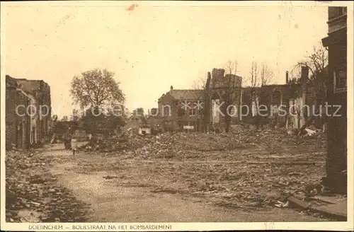 Doetinchem Boliestraat na het Bombardement Kat. Doetinchem