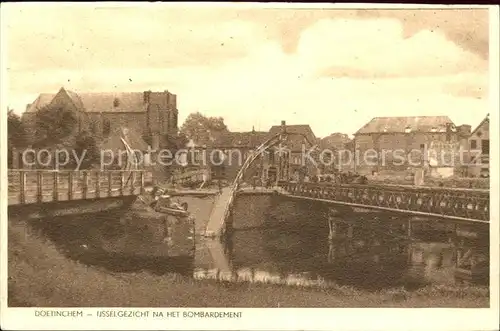 Doetinchem Ijsselgezicht na het Bombardement Kat. Doetinchem