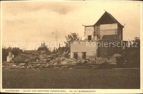 Doetinchem Prinsterer Kweekschool Bombardement Kat. Doetinchem