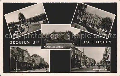 Doetinchem Ruimzicht Hemburgerstraat Kasteel Slangenburg Lyceum Kat. Doetinchem