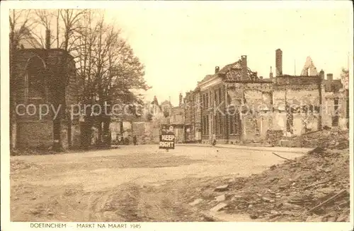 Doetinchem Markt Maart 1945 Kat. Doetinchem