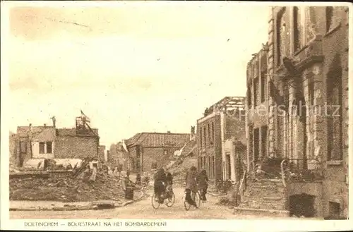 Doetinchem Boliestraat na het Bombardement Kat. Doetinchem