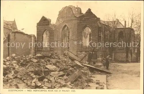 Doetinchem Ned. Herv. Kerk na 21 Maart 1945 Kat. Doetinchem