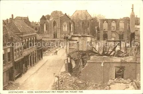 Doetinchem Waterstraat Markt Maart 1945
 Kat. Doetinchem