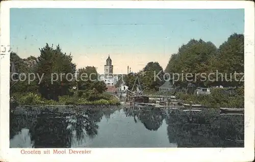 Deventer Teich Boote Mooi Kat. Deventer