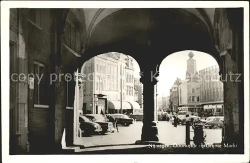 Nijmegen Doorkijkje Markt Kat. Nimwegen Nijmegen