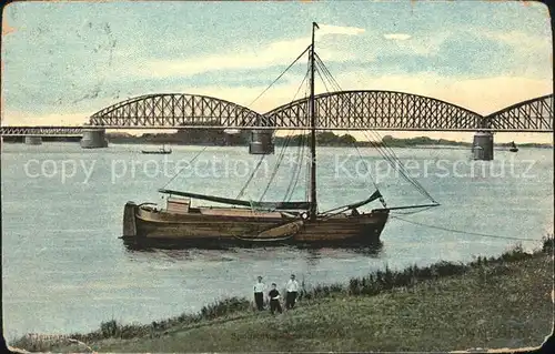 Nijmegen Bruecke Segelboot Kat. Nimwegen Nijmegen