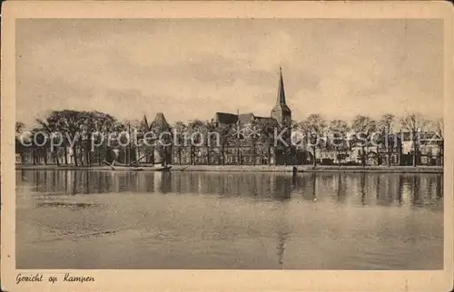 Kampen Niederlande Ansicht vom Wasser aus Kirche / Kampen /