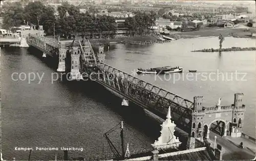 Kampen Niederlande Ijsselbrug Bruecke Fliegeraufnahme / Kampen /