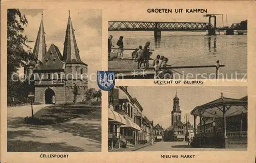 Kampen Niederlande Cellesbrug Ijsselbrug Nieuwe Markt Wappen / Kampen /