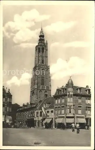 Amersfoort Varkensmarkt met OL Vrouwetoren Kat. Amersfoort