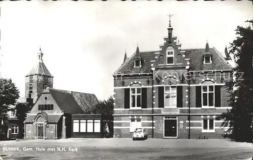 Bunnik Gemeentehuis met NH Kerk Kirche Kat. Bunnik