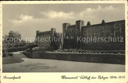 Amersfoort Monument Verblyf der Belgen Denkmal Kat. Amersfoort