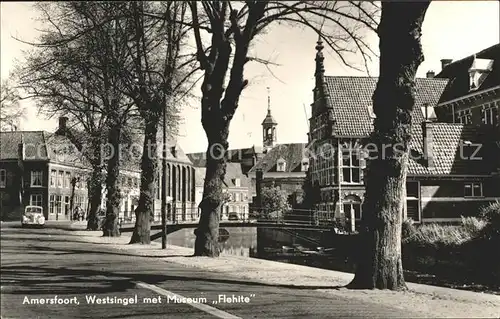 Amersfoort Westsingel met Museum Flehite Kat. Amersfoort