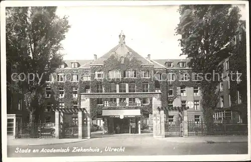 Utrecht Stads en Acad. Ziekenhuis Krankenhaus Kat. Utrecht