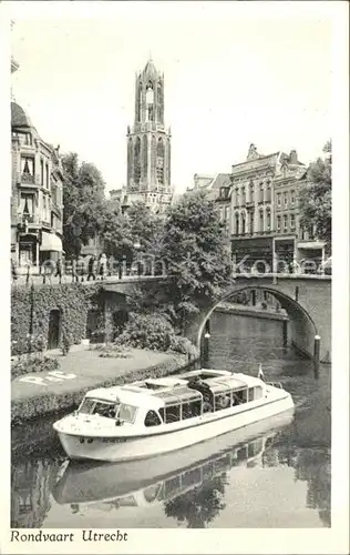 Utrecht Rondvaart Rundfahrt Kirchturm Kat. Utrecht