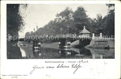 Utrecht Bartholomeusbrug Bruecke Kat. Utrecht