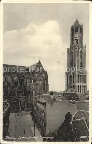 Utrecht Domkerk met Domtoren Kat. Utrecht