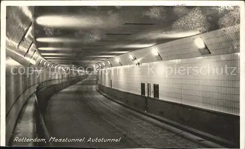 Rotterdam Maastunnel Autotunnel Kat. Rotterdam